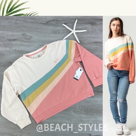 Rip Curl Tops - 🔆RIP CURL🔆 LA BONITA CREW 70’s RETRO SWEATSHIRT